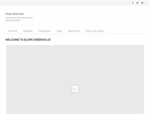 Tablet Screenshot of elope-greenville.com